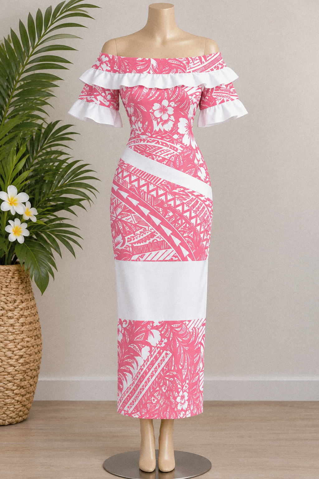 Pink/White